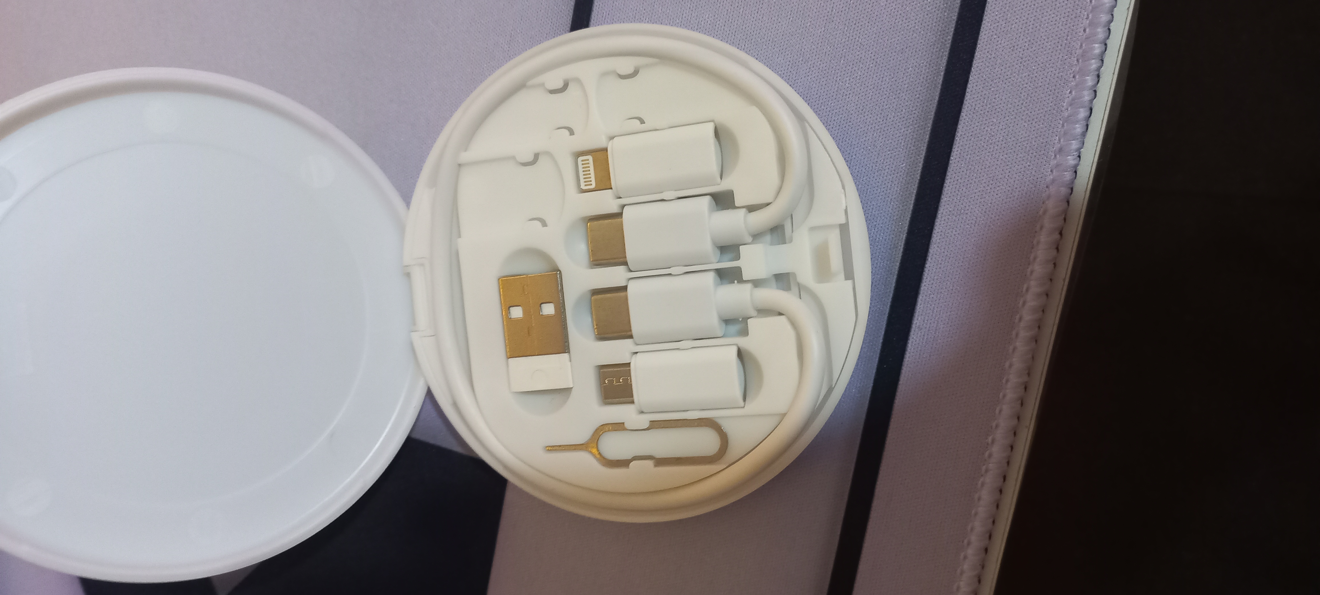 Кабель для зарядки 3 в 1 lightning iphone micro usb type c