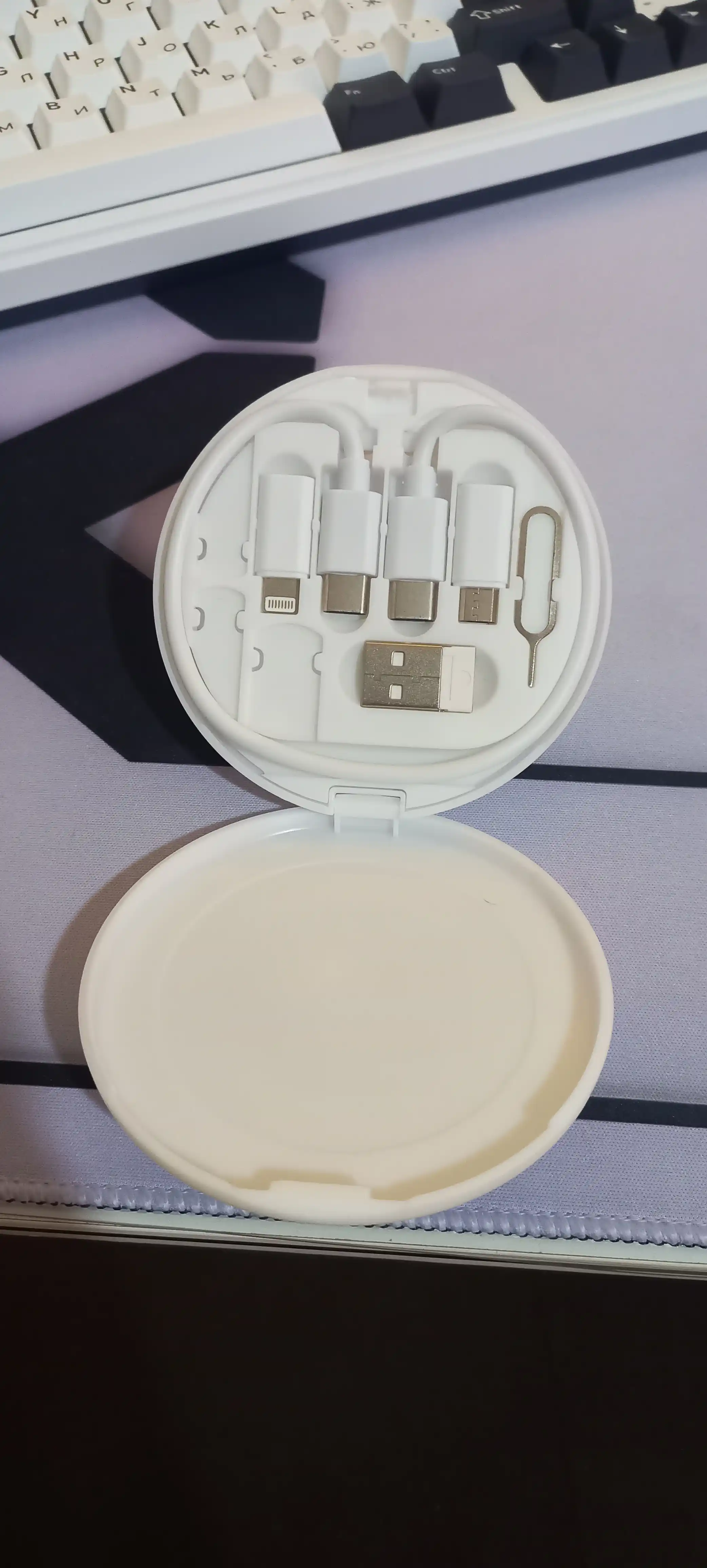 Кабель для зарядки 3 в 1 lightning iphone micro usb type c