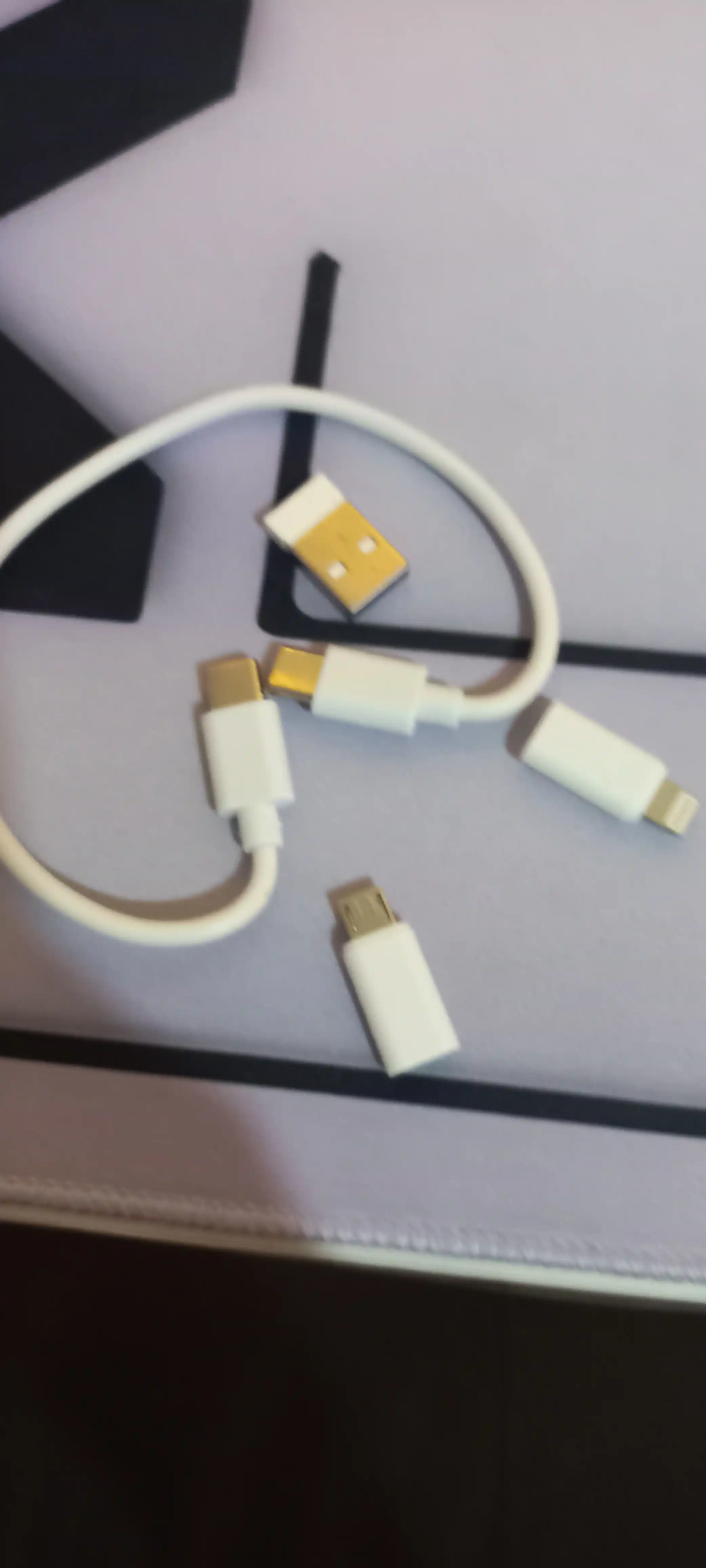 Кабель для зарядки 3 в 1 lightning iphone micro usb type c