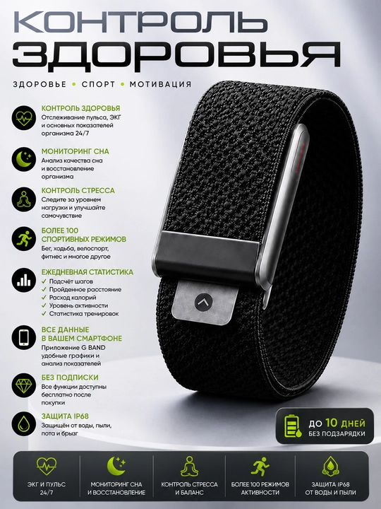 Smart Premium Bracelet – ЭКГ, контроль уровня стресса и более 100 спортивных режимов