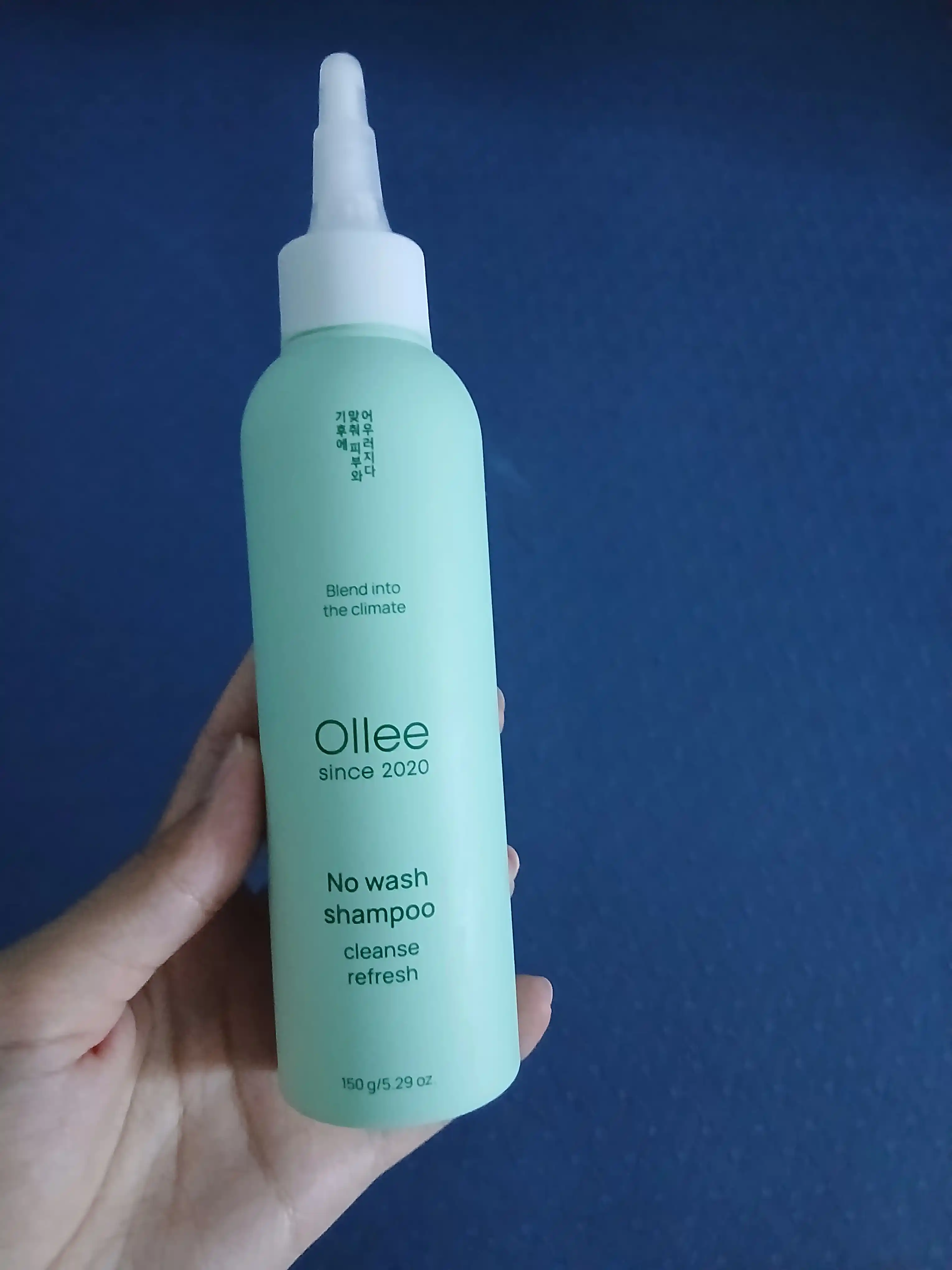 Ollee No Wash quruq shampuni, suvsiz yuvilmaydigan soch parvarishi geli, 150 ml
