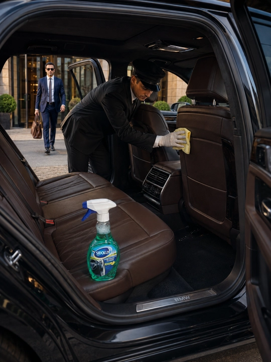 SIDOLUX Car Cockpit Cleaner avtomobil saloni va plastik uchun, qovun hidli, 500 ml