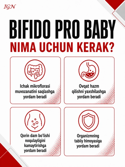 Bifido Pro Baby - Ichak mikroflorasi va immunitet uchun