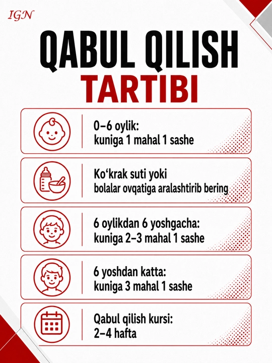 Bifido Pro Baby - Ichak mikroflorasi va immunitet uchun