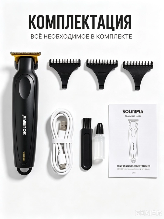 Soch va soqol olish uchun HT-6267 trimmer mashinasi
