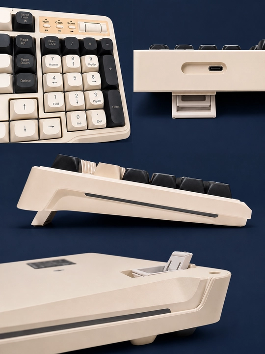Simli klaviatura va sichqoncha to‘plami LUNIX, USB, to‘liq o‘lchamli