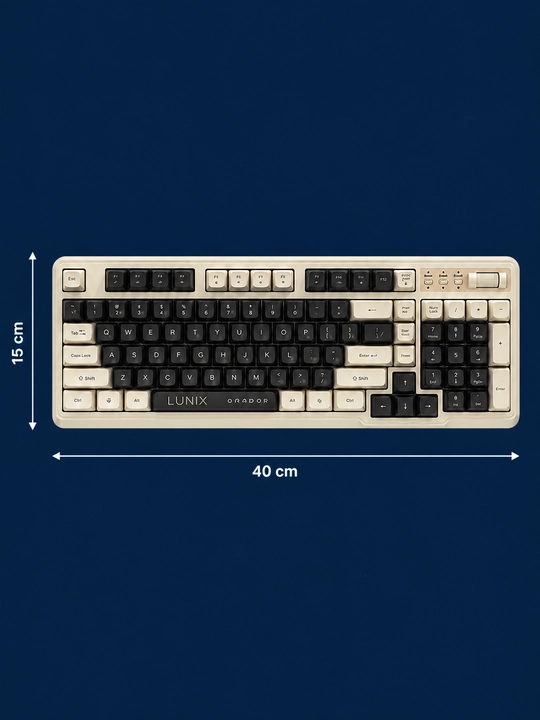Simli klaviatura va sichqoncha to‘plami LUNIX, USB, to‘liq o‘lchamli
