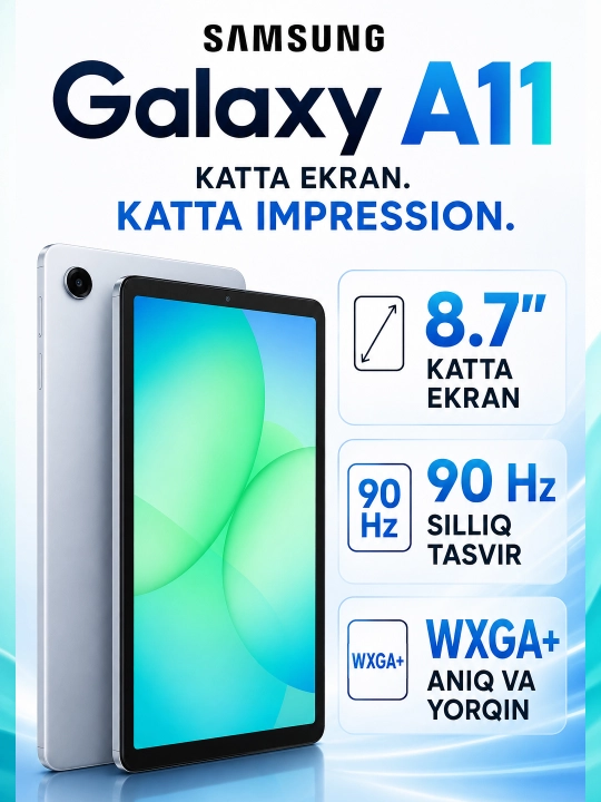Samsung Galaxy A11 katta ekran premium Orginal planshet