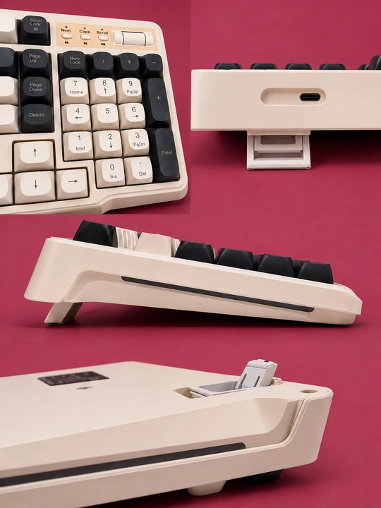 LUNIX simli klaviatura va sichqoncha to‘plami, USB, kompyuter va noutbuk uchun