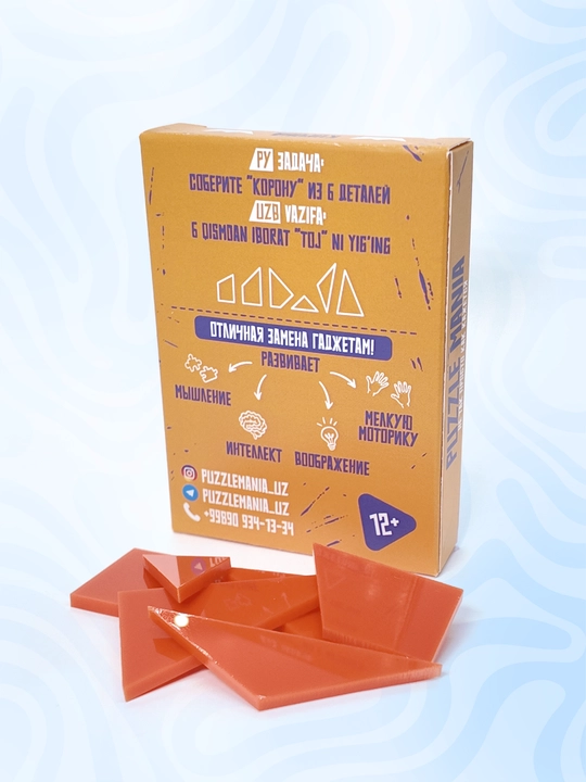 Tangram boshqotirma PUZZLE MANIA, bolalar va kattalar uchun stressga qarshi boshqotirma
