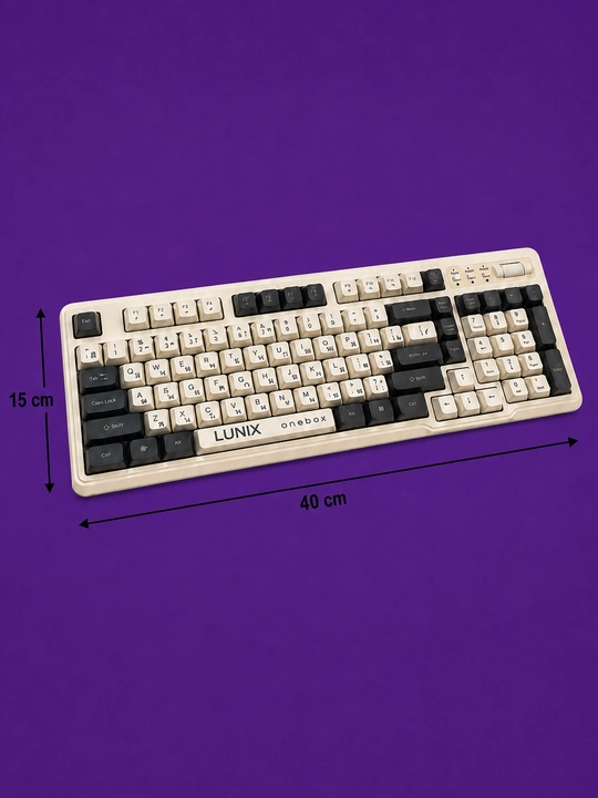 Kompyuter uchun LUNIX simli klaviatura va sichqoncha to‘plami, USB ulanishli