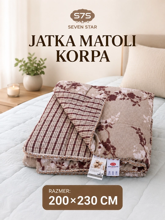 Kuz va yoz uchun mo‘ljallangan ikki kishilik choyshab - 