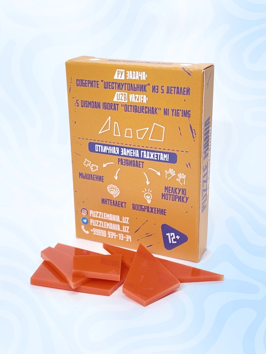 Tangram boshqotirma PUZZLE MANIA, bolalar va kattalar uchun stressga qarshi boshqotirma