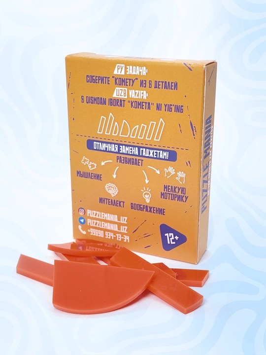 Tangram boshqotirma PUZZLE MANIA, bolalar va kattalar uchun stressga qarshi boshqotirma