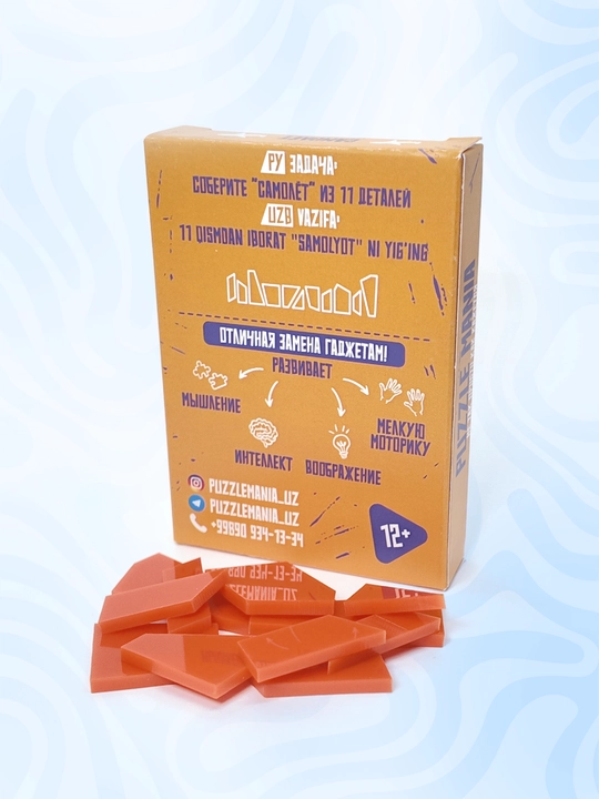 Tangram boshqotirma PUZZLE MANIA, bolalar va kattalar uchun stressga qarshi boshqotirma