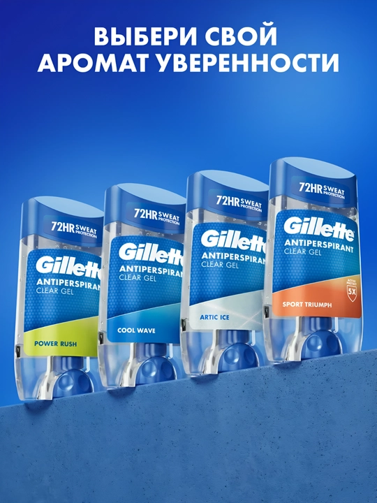 Антиперспирант гелевый Gillette Arctic Ice, 70 мл