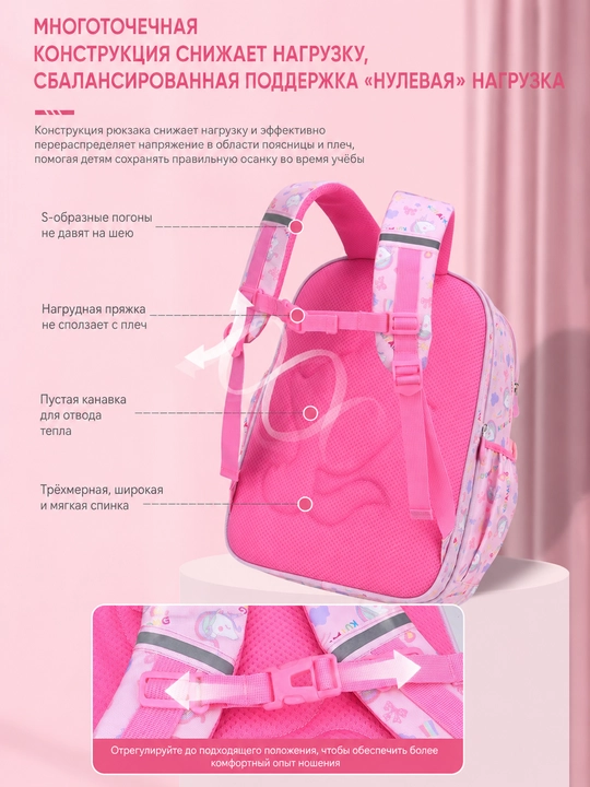 Katta ryukzak, ko‘p bo‘limli, nafas oluvchi orqa qismli