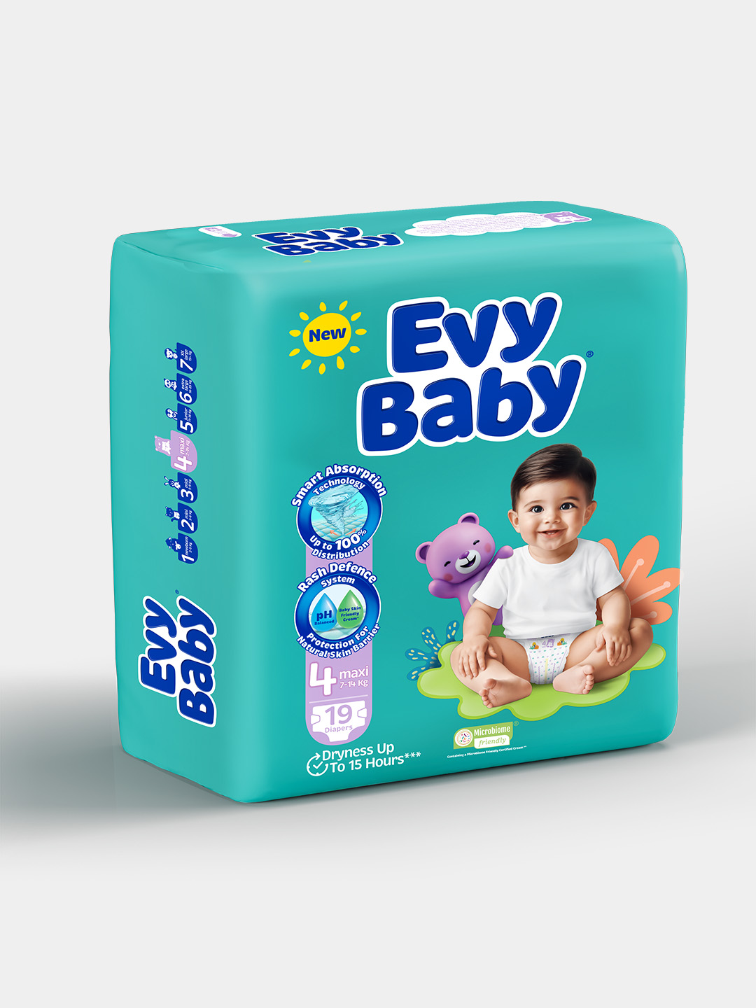 EVY BABY BDPR MAXI STD 19*8 EXP26 bolalar tagliklari №4 - 