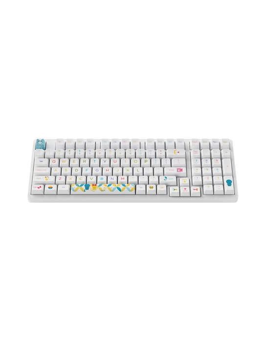 Akko 3098B mexanik klaviaturasi, 108 ta tugma, Bluetooth/USB, RGB, 3000 mA·soat