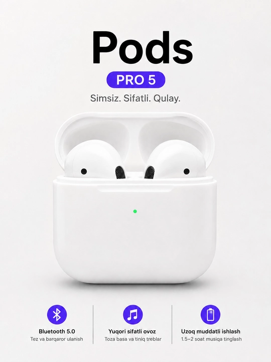 Pods Pro 5 va Pods Pro 6 simsiz quloqliklari - 