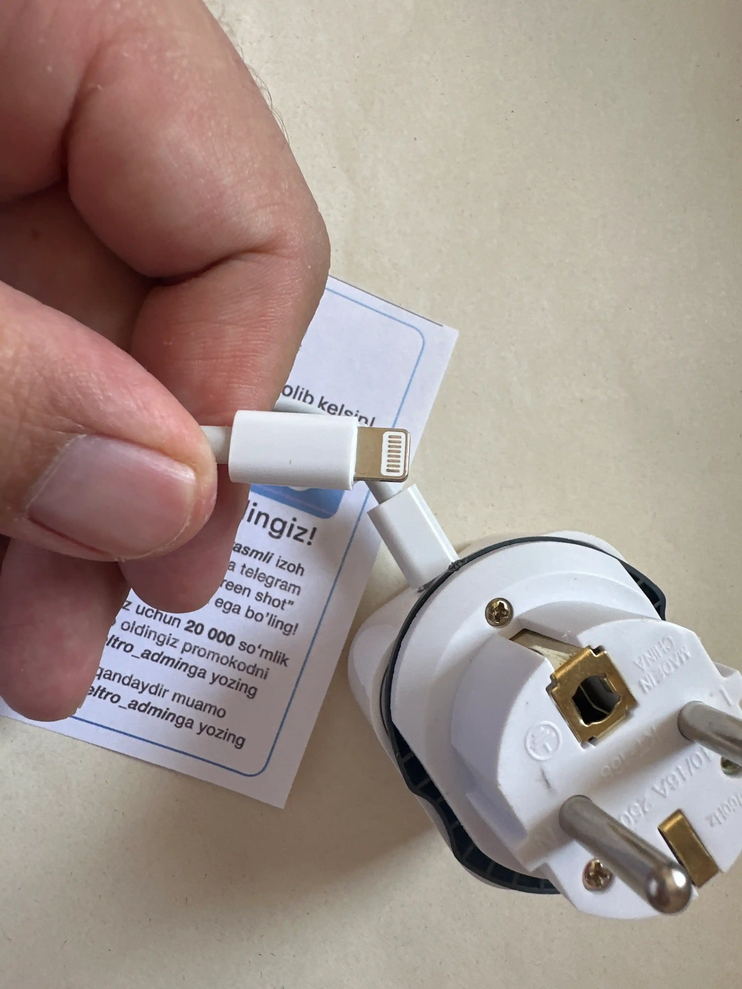 Зарядное устройство для iPhone, быстрая зарядка 20 Вт, с кабелем Type-C — Lightning