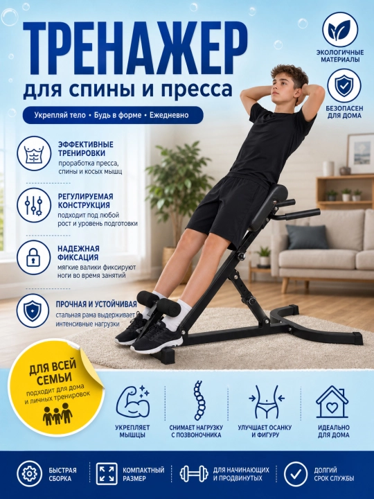 Тренажер для пресса ягодиц и похудения, с утяжелителями - 