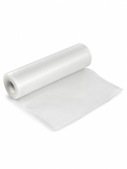 Vakuumator uchun relyefli rulon plyonka, 20 sm × 5 m yoki 25 sm × 5 m