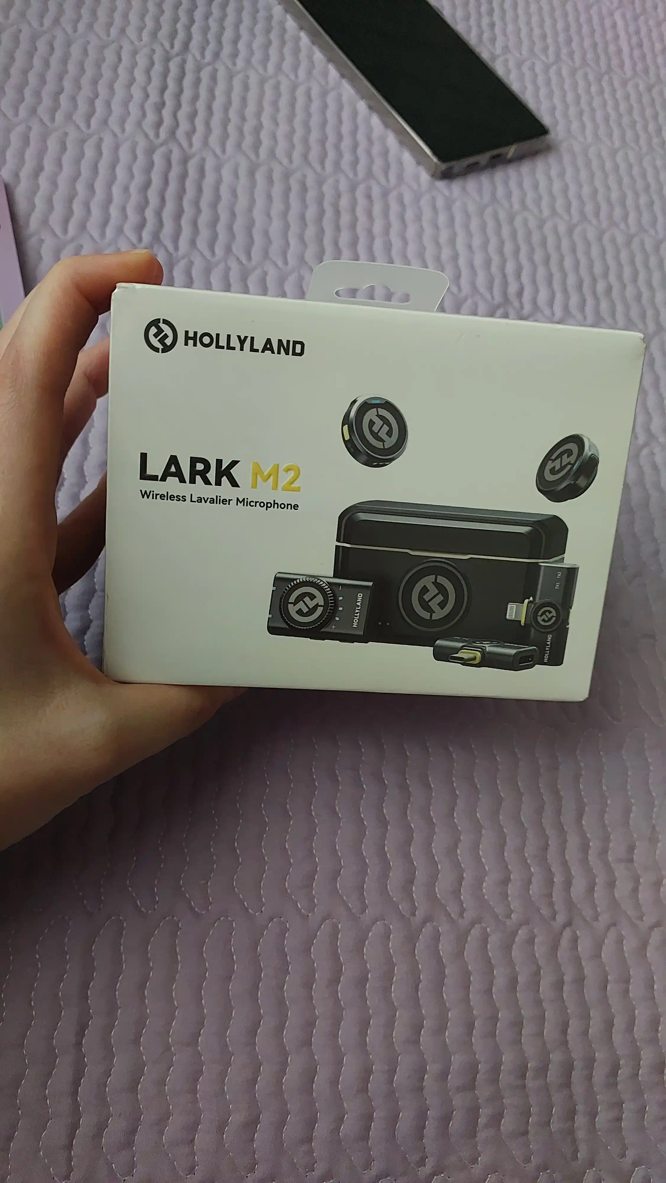 Hollyland Lark telefon uchun simsiz professional mikrofon YouTube va strim uchun