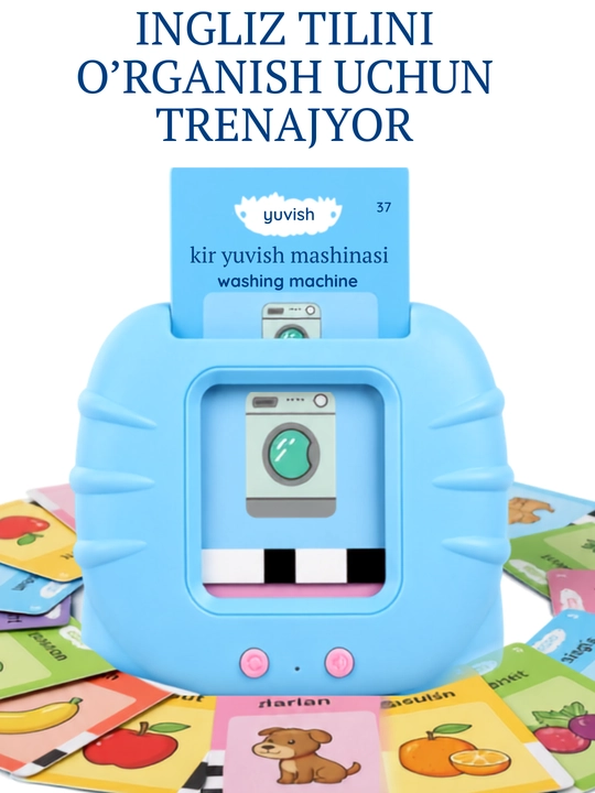 Interaktiv ovozli abc alifbe ingliz tilini o'rgatish montessori o'yinchoqlari - 