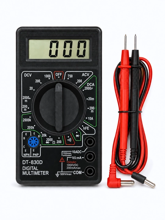 Raqamli multimetr DT-830D, DT700D, kuchlanish, tok va qarshilik o‘lchagich