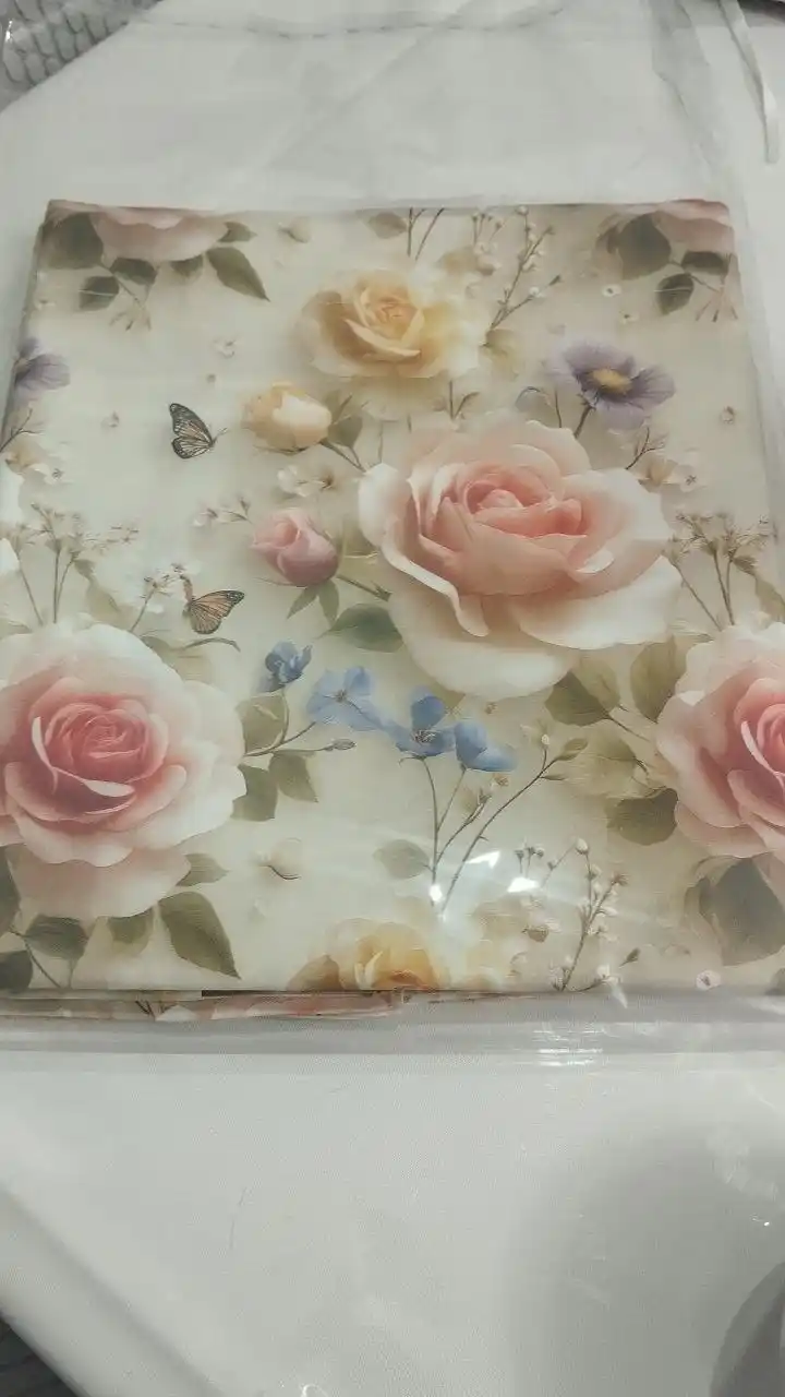Quloqchali yostiq jildi to'plami 50x70 sm, supersatin 100% paxta, hoshiyali, 2 dona