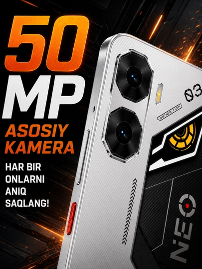 ZTE Nubia Neo 3 5G  – Игровой смартфон,AMOLED 120 Гц,UNISOC T8300,6000 мАч,50 МП