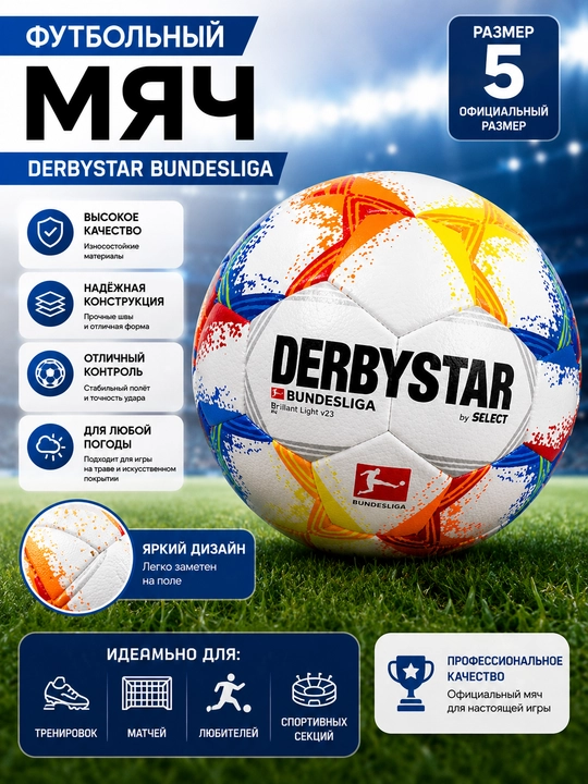 Футбольный мяч Derbystar Bundesliga - 