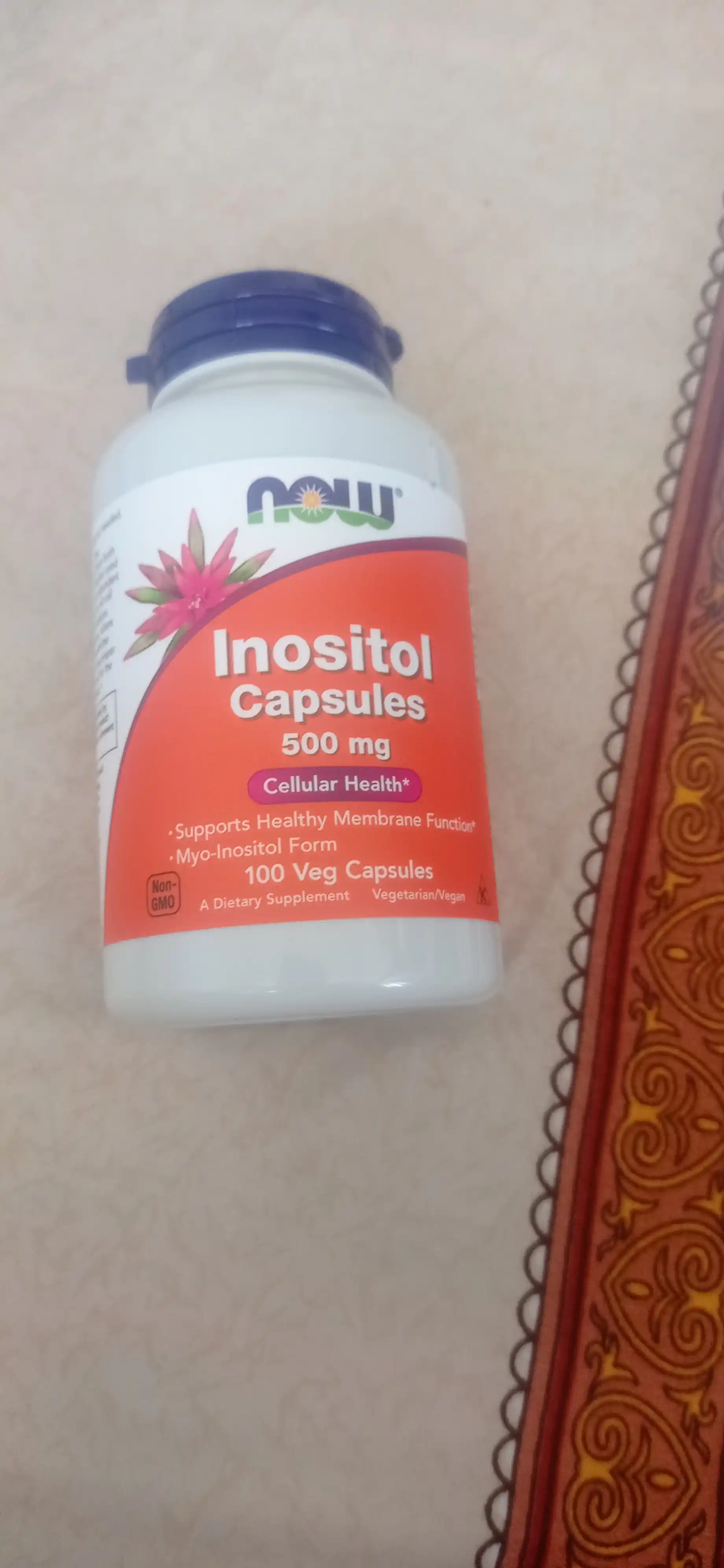 Inozitol Now Foods Inositol 500 mg USA, 100 kapsula
