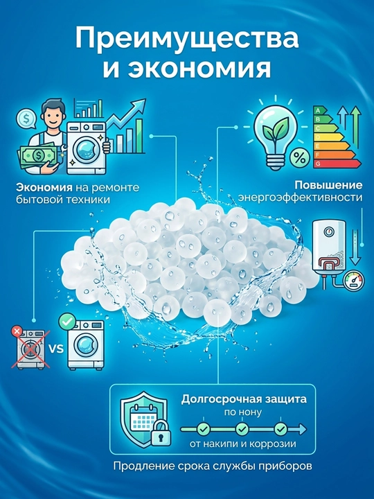 Умягчитель воды Соль полифосфатная