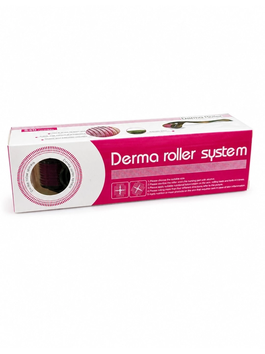Мезороллер Derma Roller для ухода за кожей, 540 игл, с защитным футляром