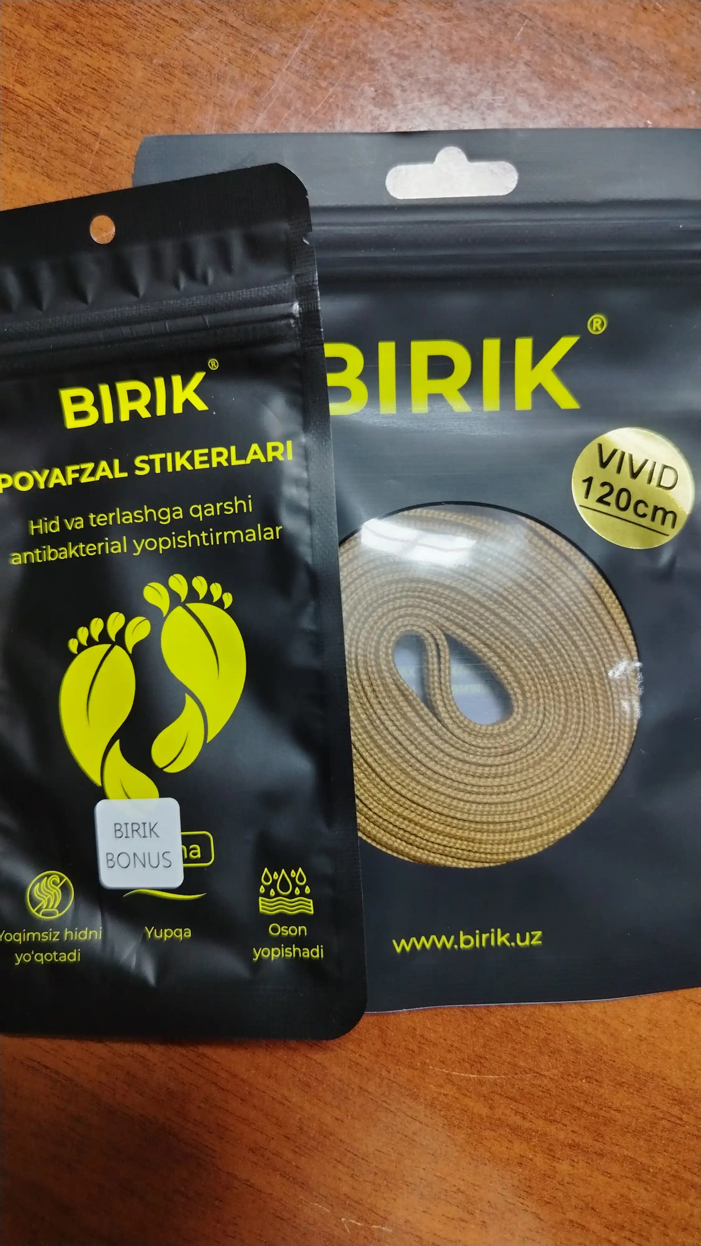 BIRIK VIVID - Yassi bog'ichlari 10 mm, 120 sm