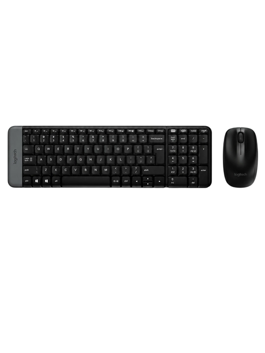 Клавиатура и мышь Logitech MK220, беспроводной комплект, радиус до 10 м