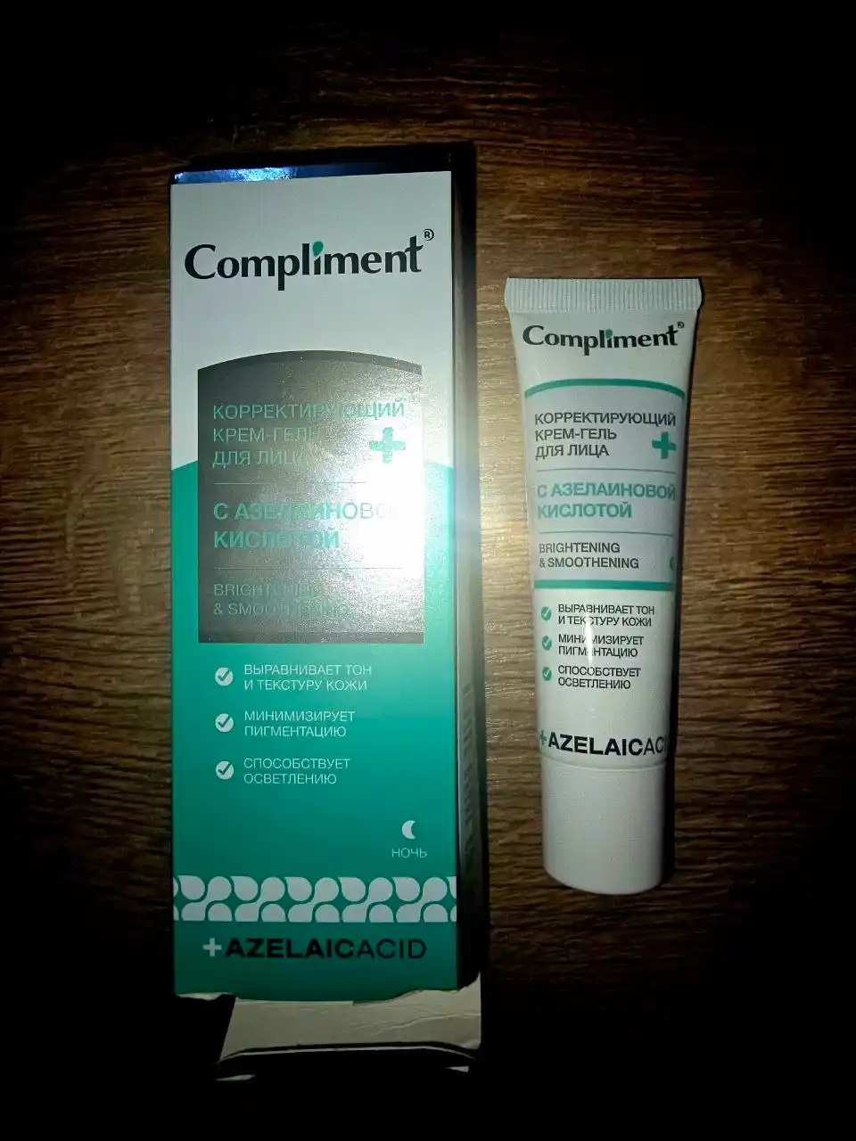 Azelain kislotali yuz krem-geli Compliment muammoli va yog‘li teri uchun, 35 ml