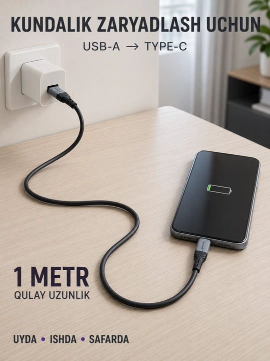 Быстрое зарядное устройство USB-C Type-C с кабелем для iPhone Samsung телефонов