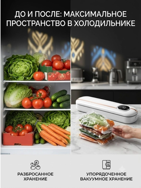 Elektr vakumli qadoqlash mashinasi, uy sharoiti uchun, oson tozalanadi