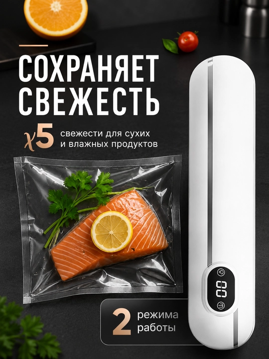 Elektr vakumli qadoqlash mashinasi, uy sharoiti uchun, oson tozalanadi