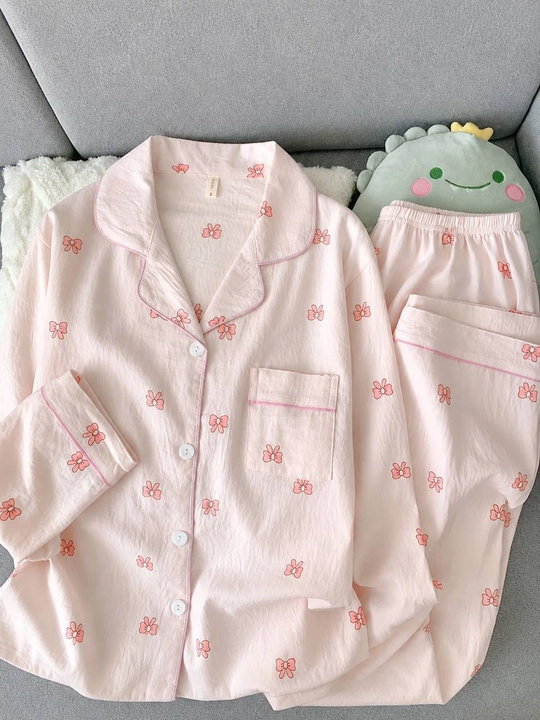 Ayollar uchun uzun yengli uzun shimli pijama – kuz, qish va bahor uchun