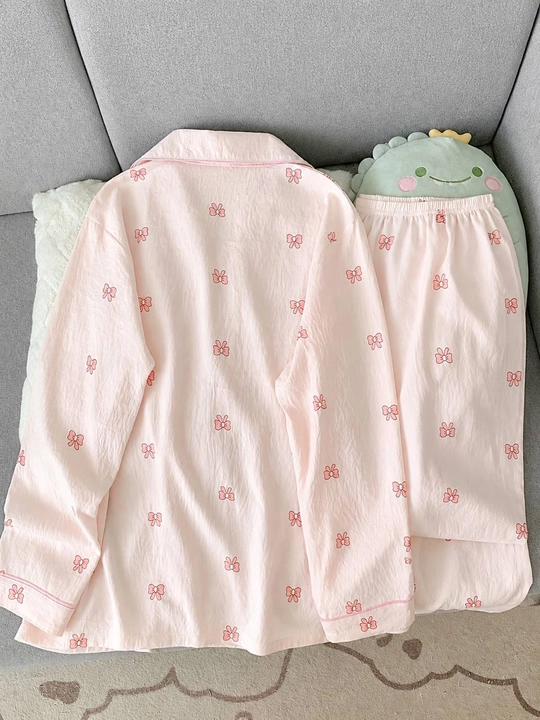 Ayollar uchun uzun yengli uzun shimli pijama – kuz, qish va bahor uchun