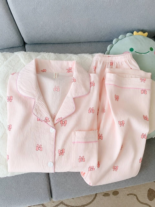 Ayollar uchun uzun yengli uzun shimli pijama – kuz, qish va bahor uchun