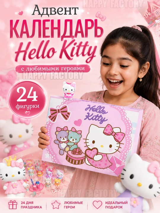 Адвент-календарь, подарочный набор, labubu, kuromi, hello kitty, minecraft, stitch