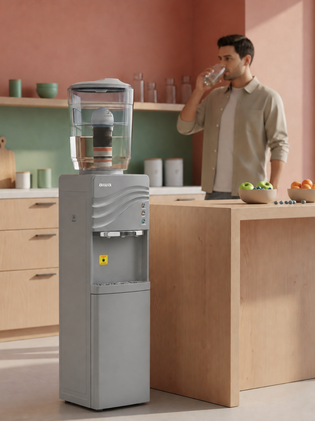 Aiwa XL-806L suv kuler , issiq va sovuq suv, kompressorli, 19L kuller