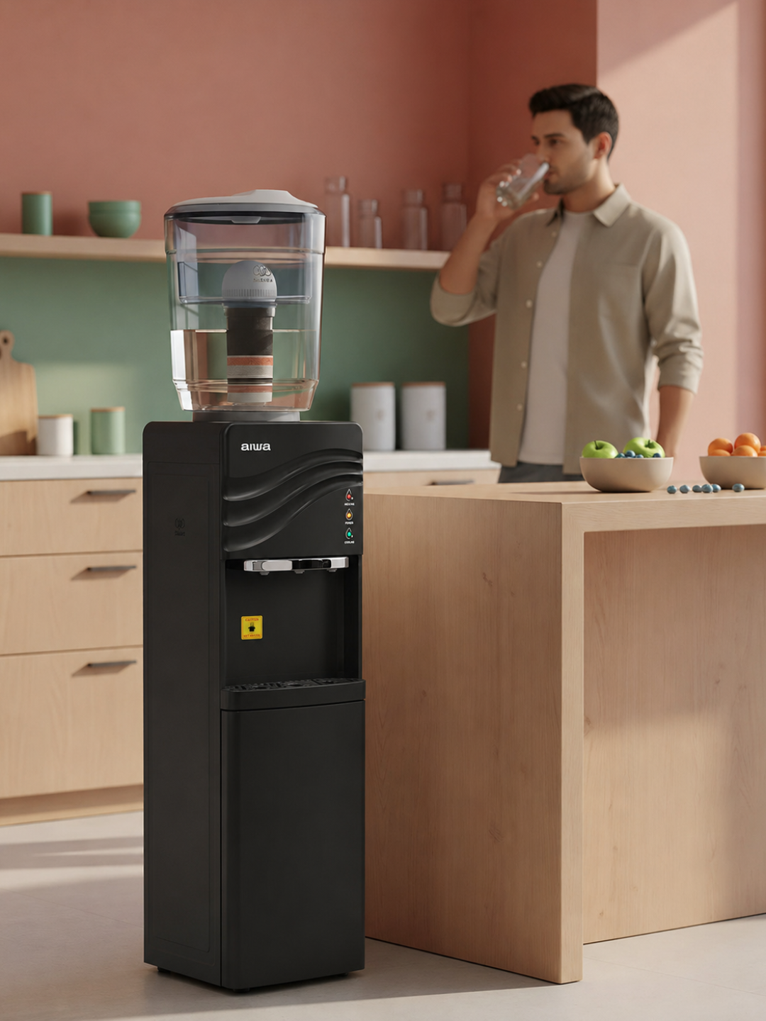 Aiwa XL-806L suv kuler , issiq va sovuq suv, kompressorli, 19L kuller