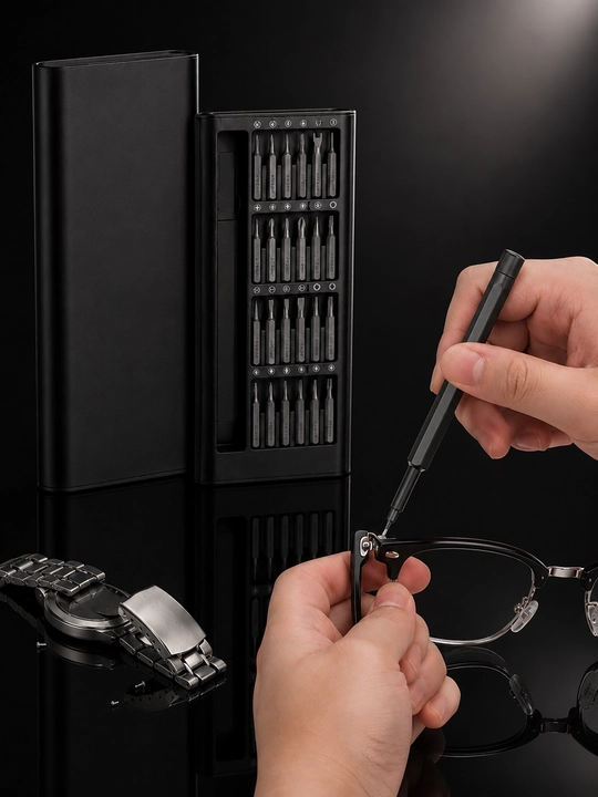 Telefon va noutbuk uchun 32 ta 1 da aniq buragichlarning universal to‘plami