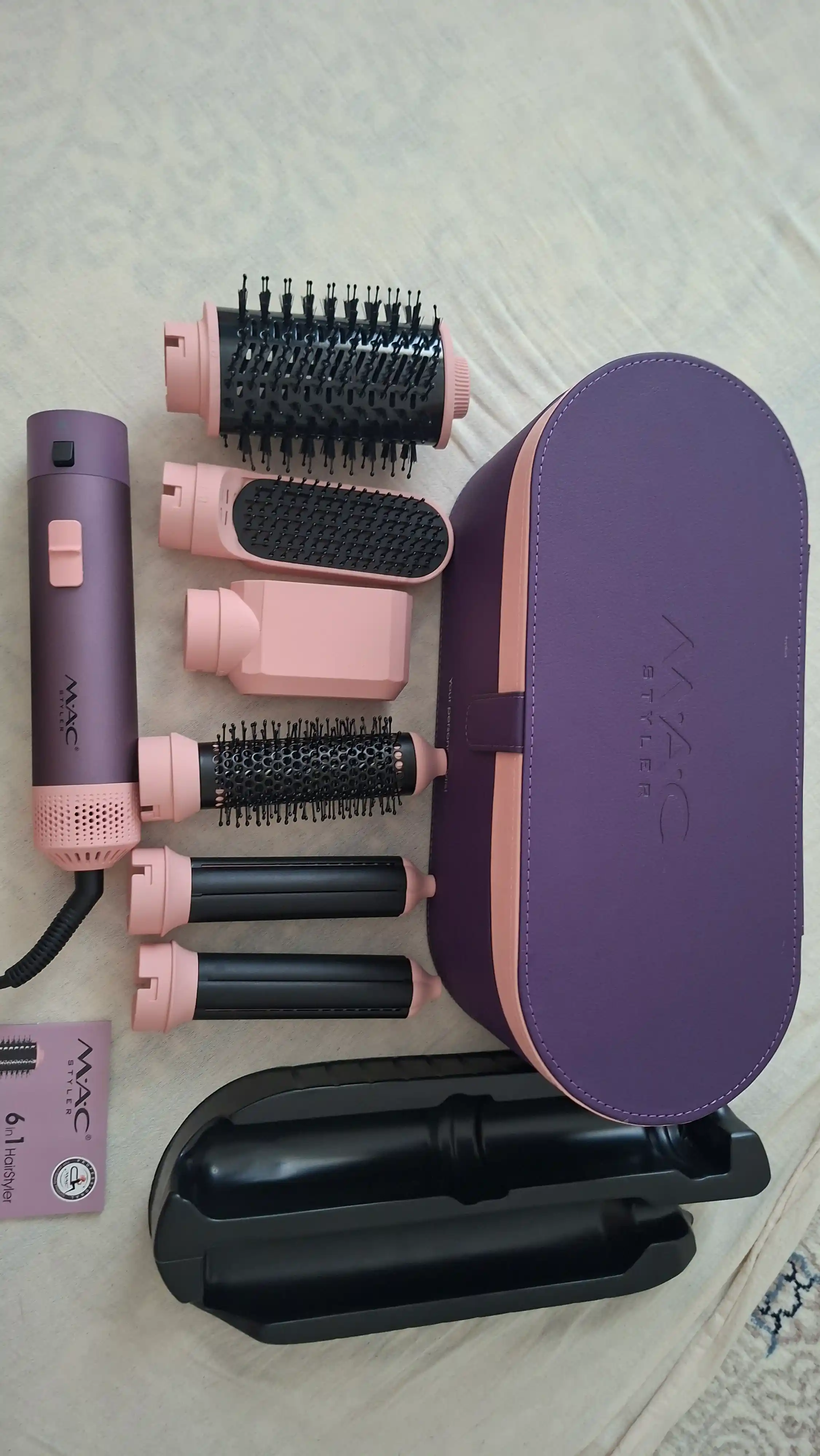 Fen Stayler MAC Styler 6v1, fen taroq, soch quritgich, 6 nozul, 4 rejim